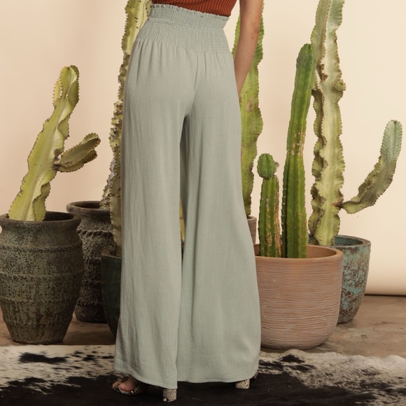 Vici Linen high waist button pants - Picture 7 of 8